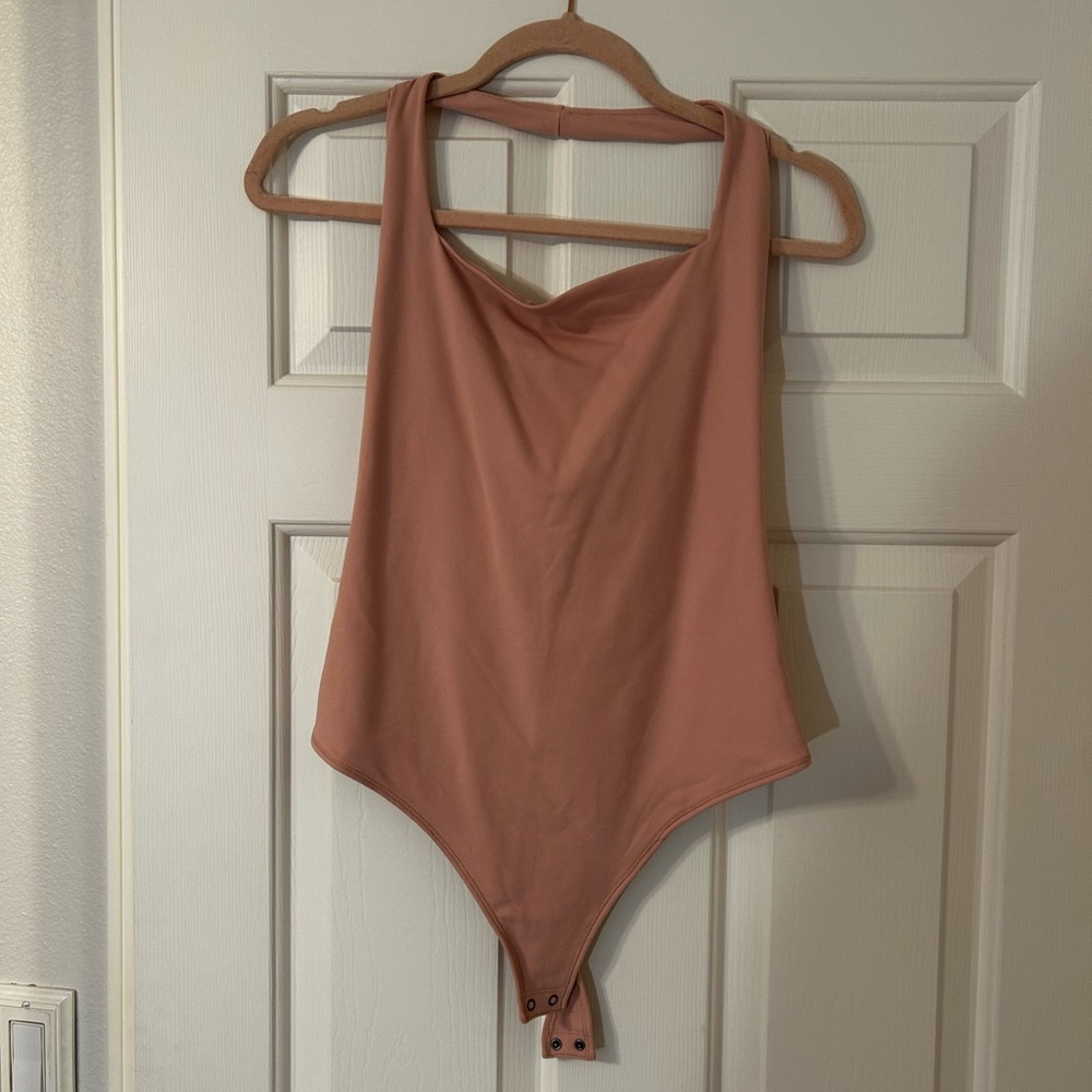 Pink Abercrombie halter bodysuit